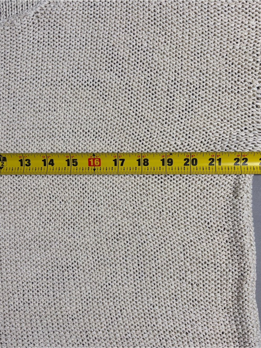 L'AGENCE Laura Cream Open-Knit Scoop Neck Drop Shoulder Sweater Size Small - Picture 6 of 11